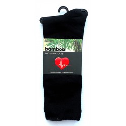 Bamboo Socks Loose Top Black (6-11)